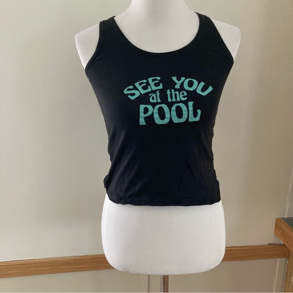 Sub_Urban Riot See You At The Pool Cropped Tank Graphic Tee Cruise Vacation